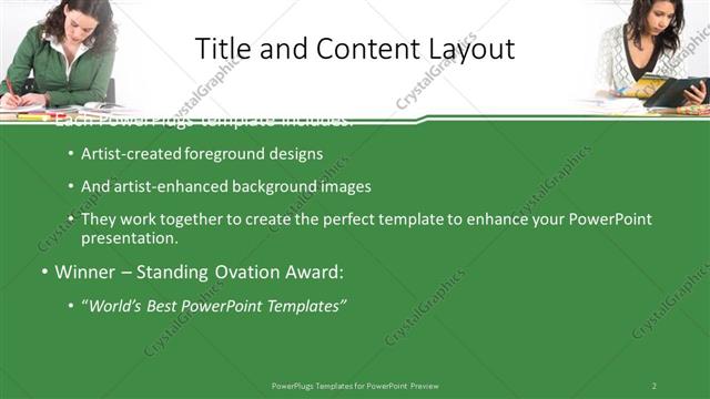 Title and Content presentation slide layout