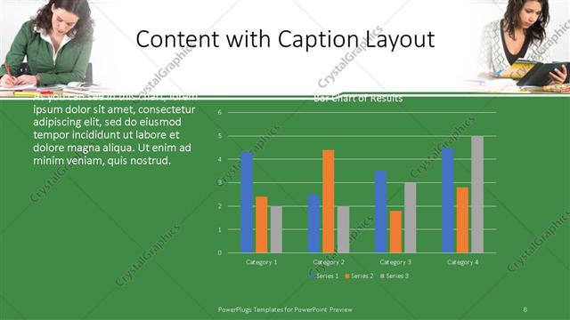 Content with Caption presentation slide layout