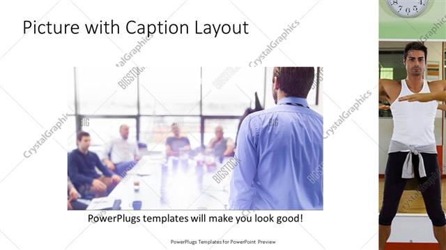 Picture with Caption presentation slide layout