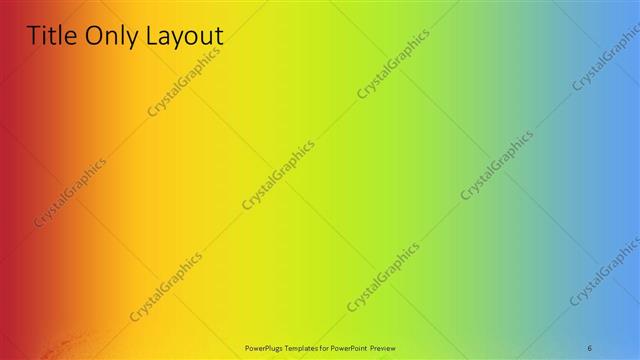 Title Only presentation slide layout