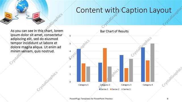 Content with Caption presentation slide layout