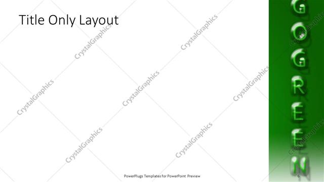 Title Only presentation slide layout