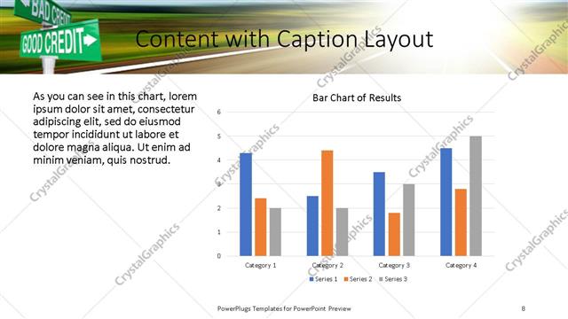 Content with Caption presentation slide layout