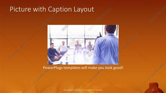 Picture with Caption presentation slide layout
