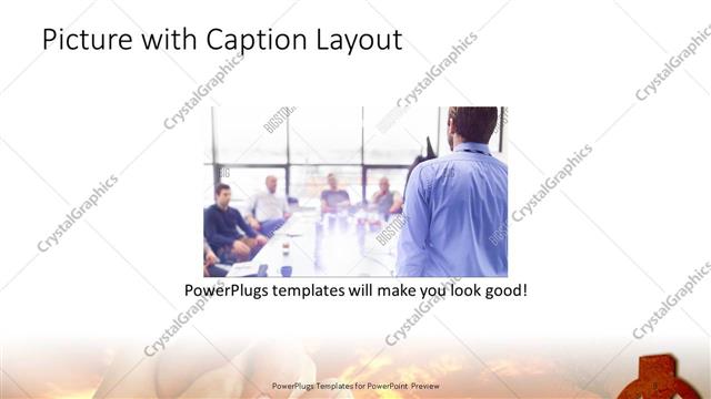 Picture with Caption presentation slide layout