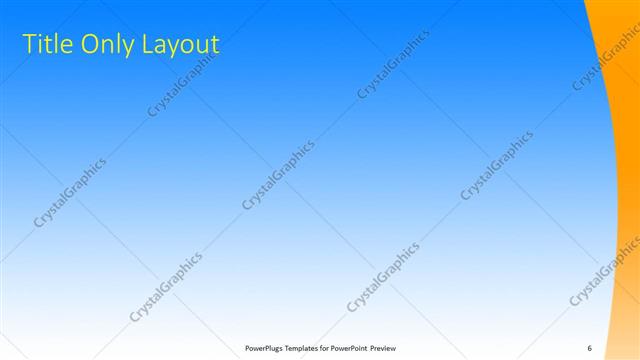 Title Only presentation slide layout