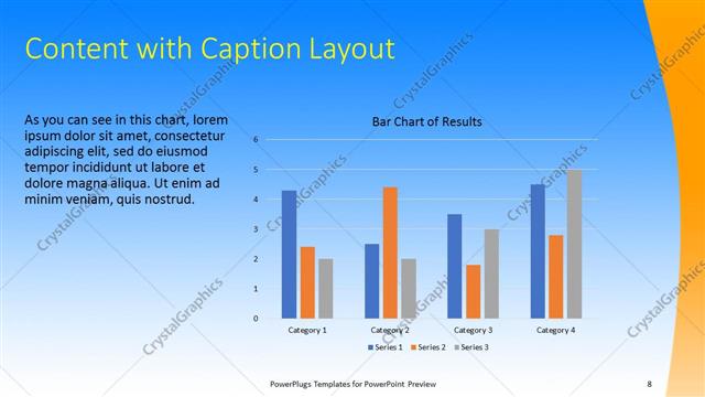 Content with Caption presentation slide layout