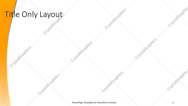 Title Only presentation slide layout