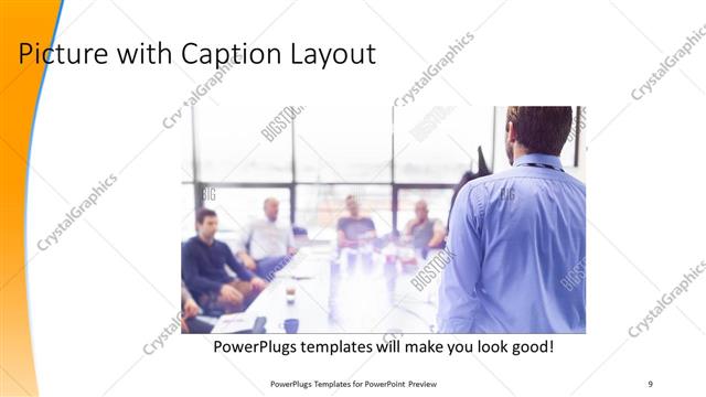 Picture with Caption presentation slide layout