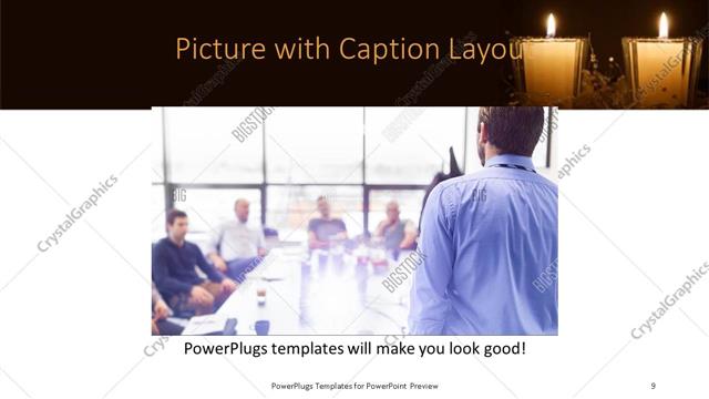 Picture with Caption presentation slide layout