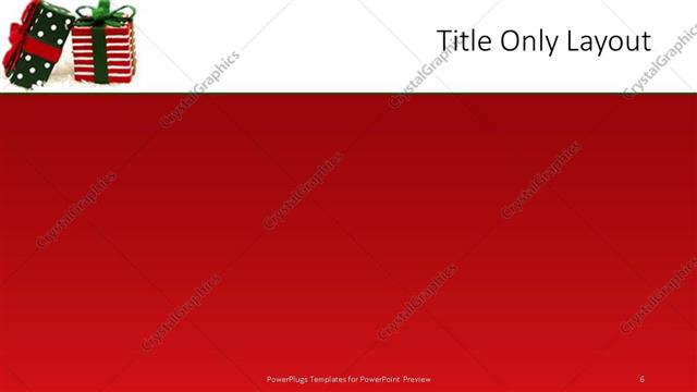 Title Only presentation slide layout