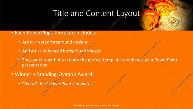 Title and Content presentation slide layout