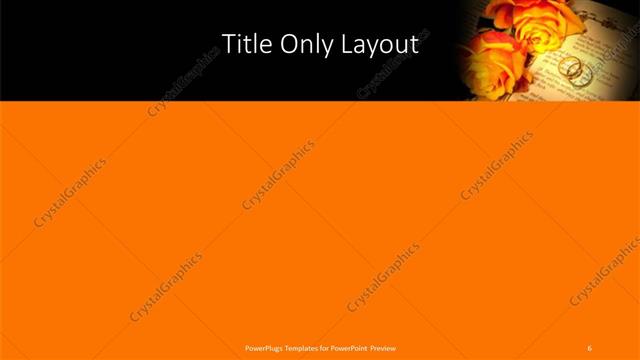 Title Only presentation slide layout