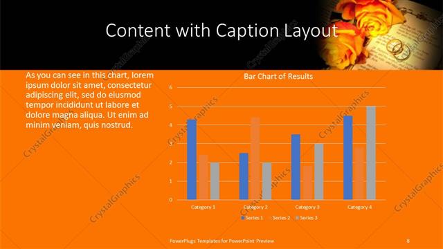 Content with Caption presentation slide layout