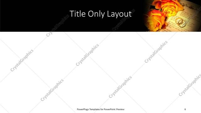 Title Only presentation slide layout