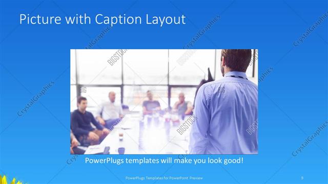 Picture with Caption presentation slide layout