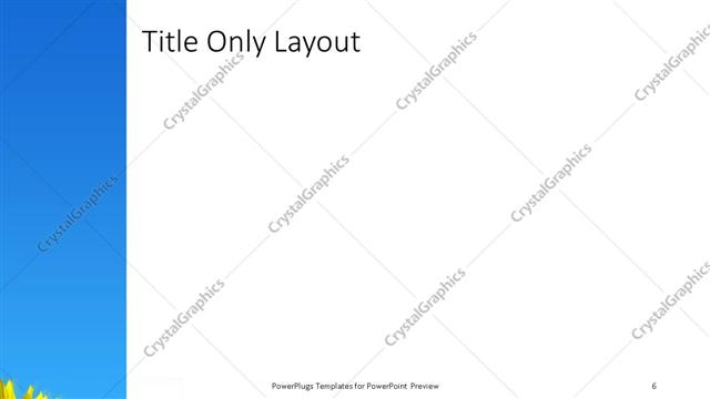 Title Only presentation slide layout