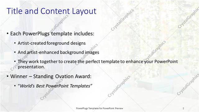Title and Content presentation slide layout