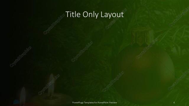 Title Only presentation slide layout