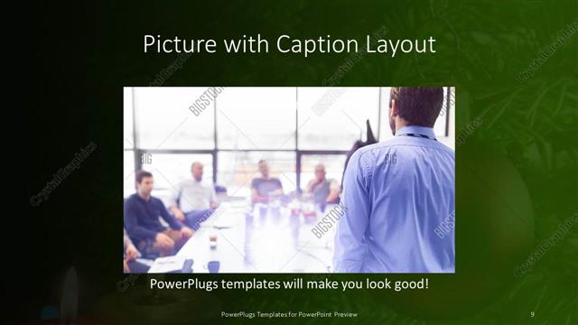 Picture with Caption presentation slide layout
