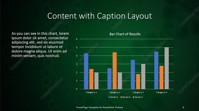 Content with Caption presentation slide layout