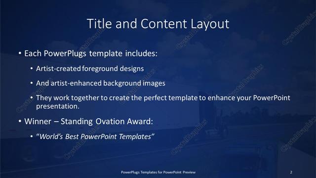Title and Content presentation slide layout