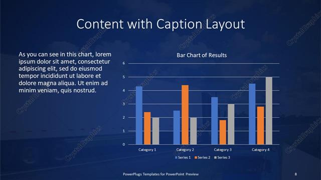 Content with Caption presentation slide layout