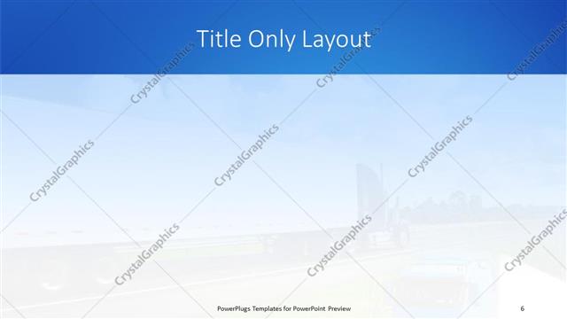 Title Only presentation slide layout