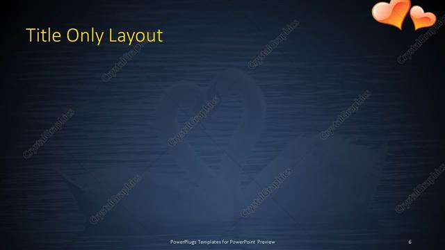 Title Only presentation slide layout