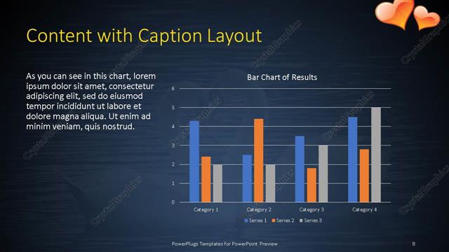 Content with Caption presentation slide layout