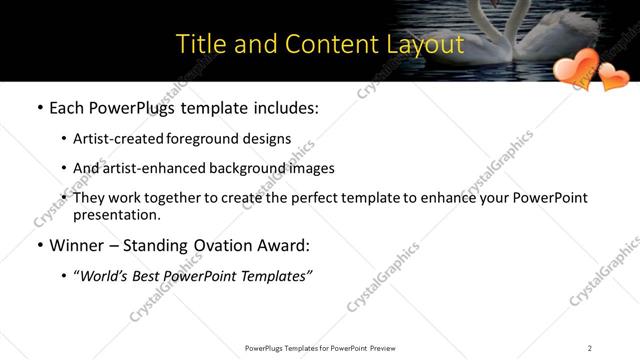 Title and Content presentation slide layout