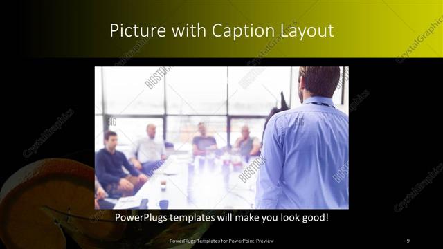 Picture with Caption presentation slide layout