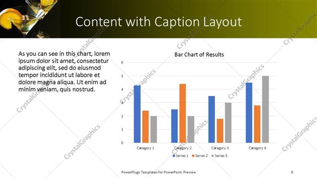 Content with Caption presentation slide layout
