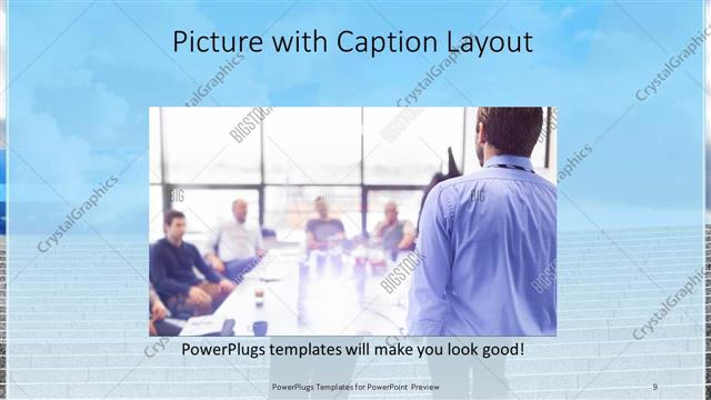 Picture with Caption presentation slide layout