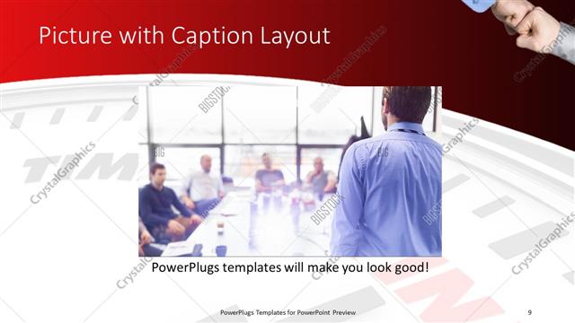 Picture with Caption presentation slide layout