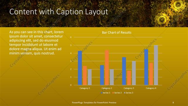 Content with Caption presentation slide layout