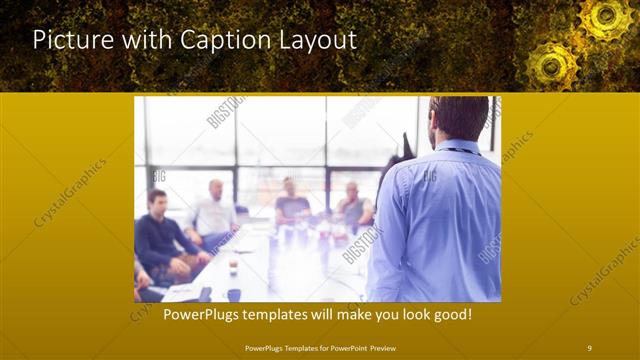 Picture with Caption presentation slide layout