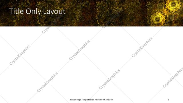 Title Only presentation slide layout