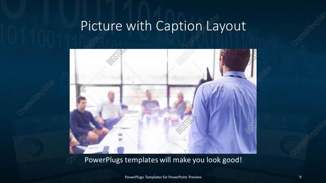 Picture with Caption presentation slide layout