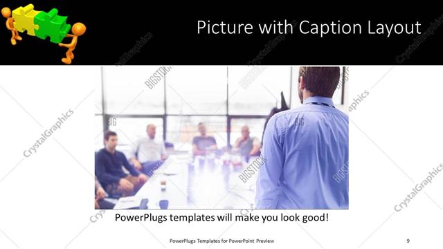 Picture with Caption presentation slide layout