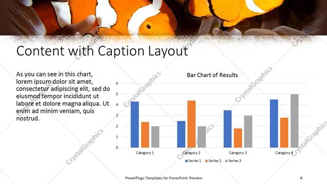 Content with Caption presentation slide layout