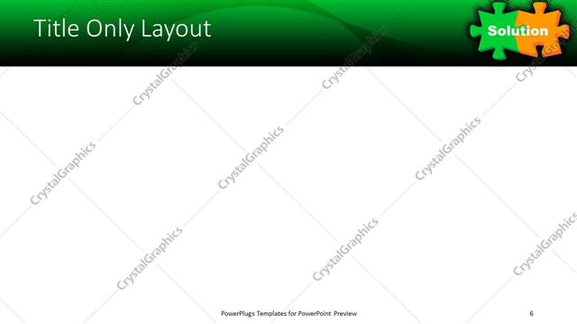 Title Only presentation slide layout