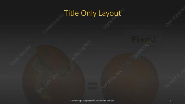 Title Only presentation slide layout