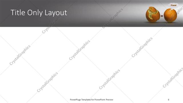 Title Only presentation slide layout