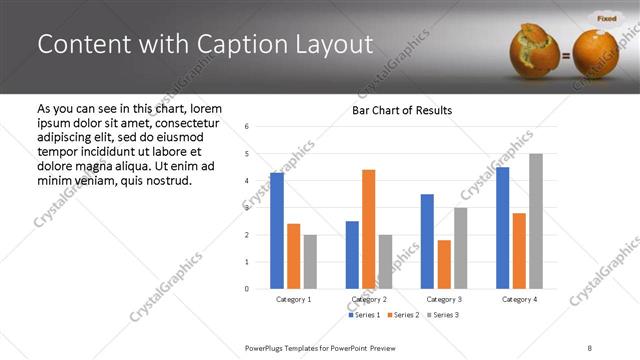 Content with Caption presentation slide layout