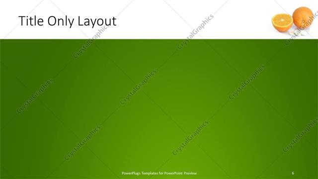 Title Only presentation slide layout