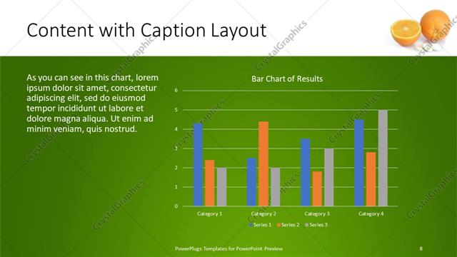 Content with Caption presentation slide layout