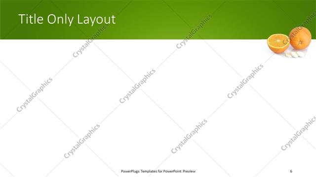 Title Only presentation slide layout