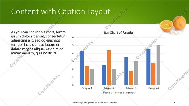 Content with Caption presentation slide layout