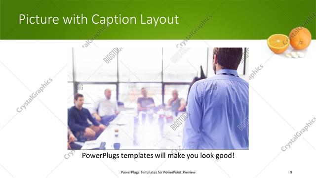 Picture with Caption presentation slide layout